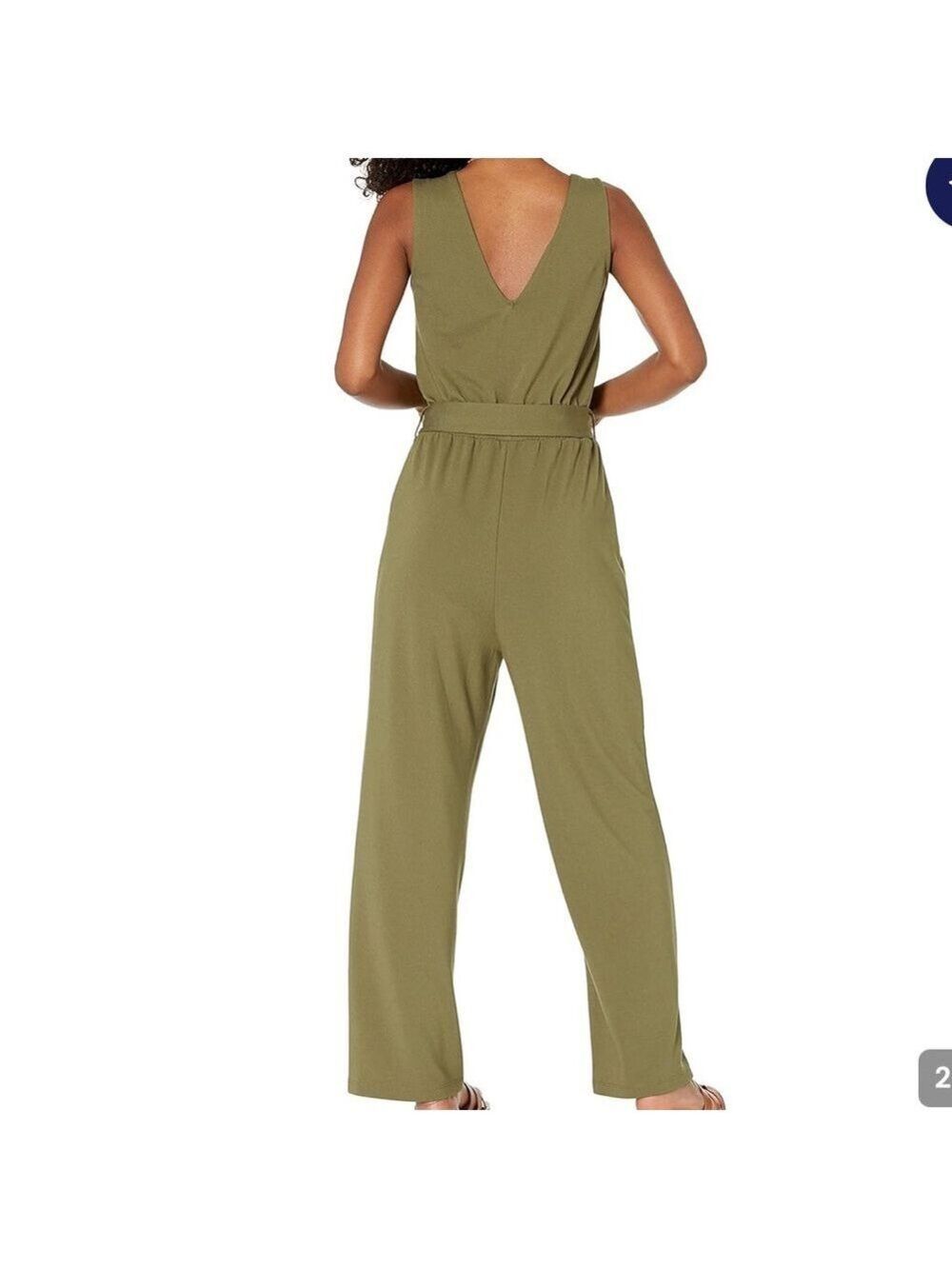 The Drop Women's @caralynmirand Sleeveless Wrap Jumpsuit - Picture 2 of 8